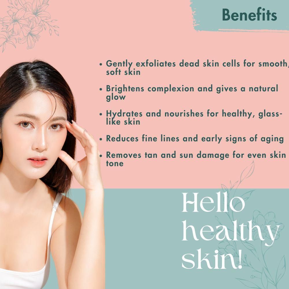 Trovieza Korean Rice Water Glass Skin Face Scrub – Smooth, Bright & Radiant Glow