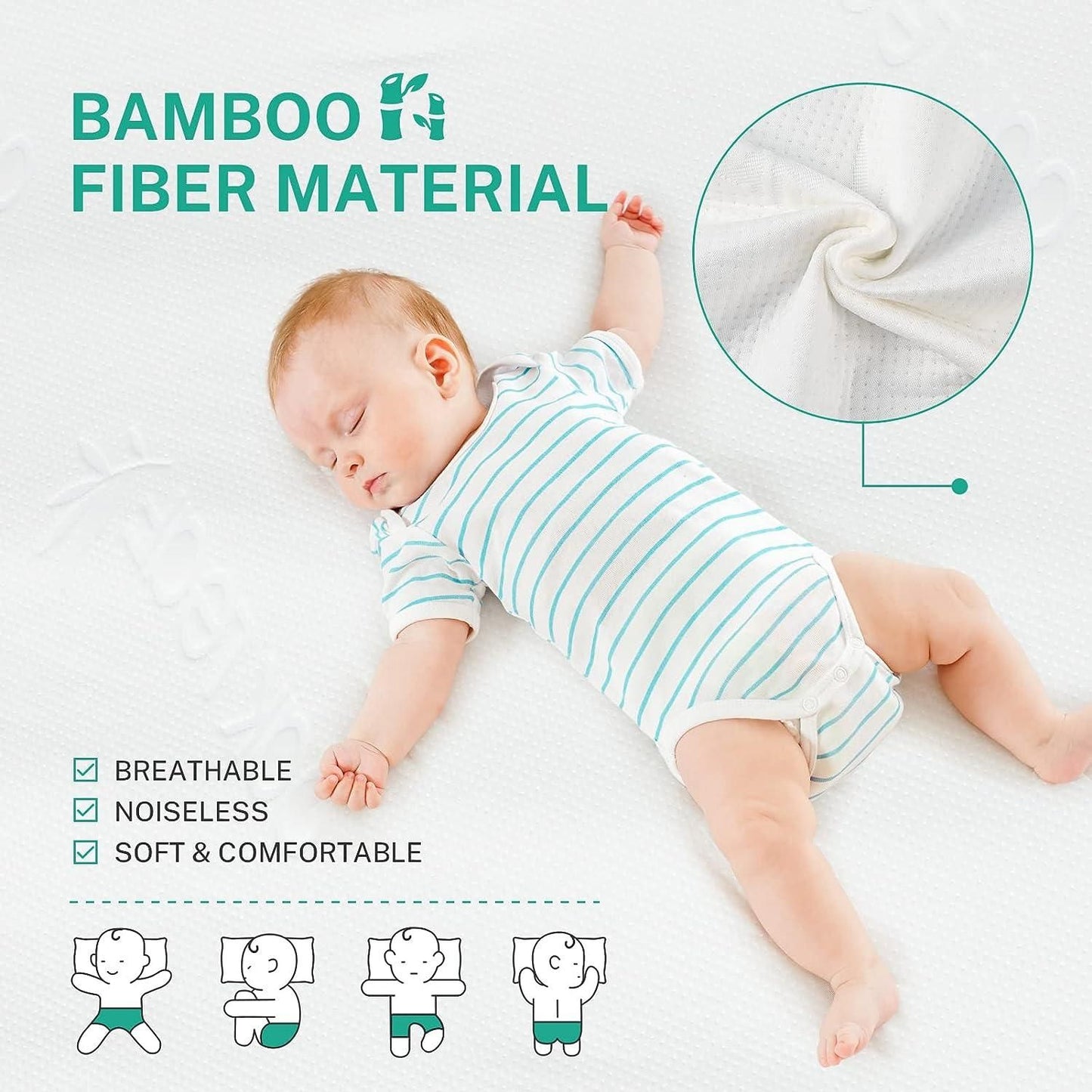 Double Bed Mattress Protector Sheet with 2 Pillow Protector