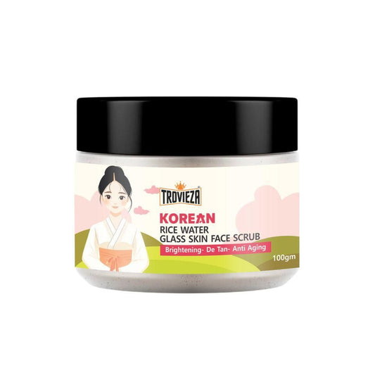 Trovieza Korean Rice Water Glass Skin Face Scrub – Smooth, Bright & Radiant Glow