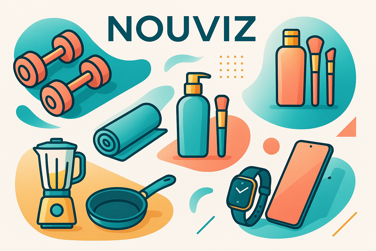 i want a catchy and modern image for my brand where i can sell fitness and wellness, beauty and personal care, home and kitchen and gadgets