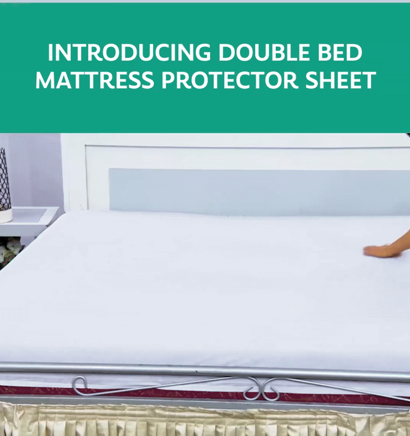 Double Bed Mattress Protector Sheet with 2 Pillow Protector