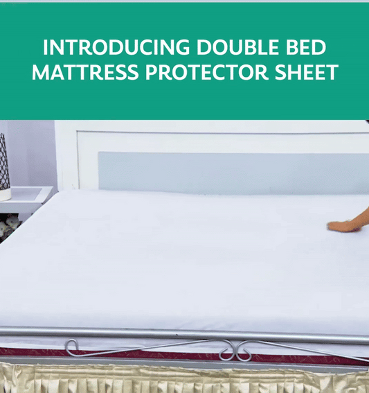 Double Bed Mattress Protector Sheet with 2 Pillow Protector